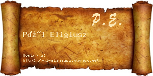 Pál Eligiusz névjegykártya